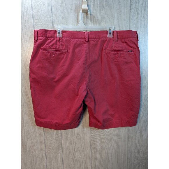 Ralph Lauren Polo Shorts Mens 42 Red Classic Stretch Fit Chino Golf Casual 9" - Picture 2 of 8